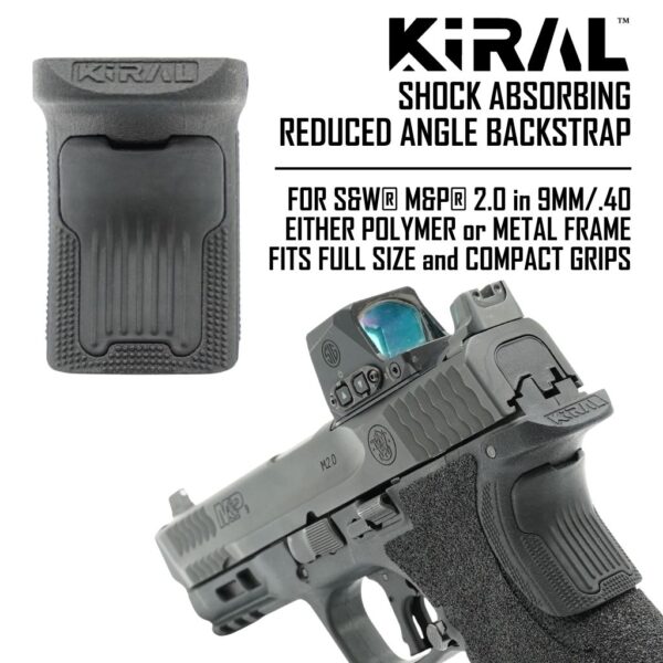 Shock Absorbing, Reduced Angle Backstrap for S&W® M&P® 2.0 (9mm/.40 frame)
